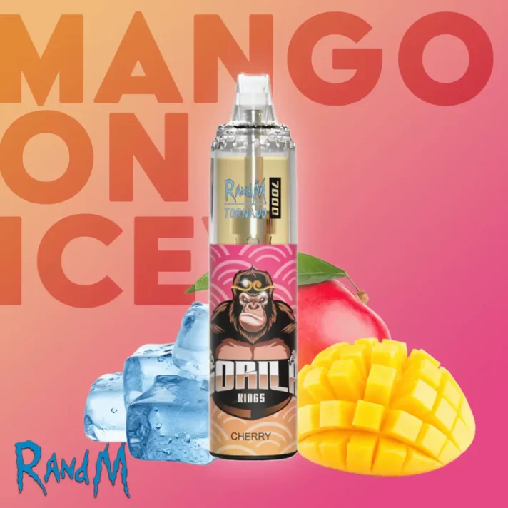 RandM Tornado 7000 mango on ice