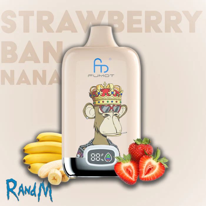 RandM Tornado Vape 12000 Strawberry Banana